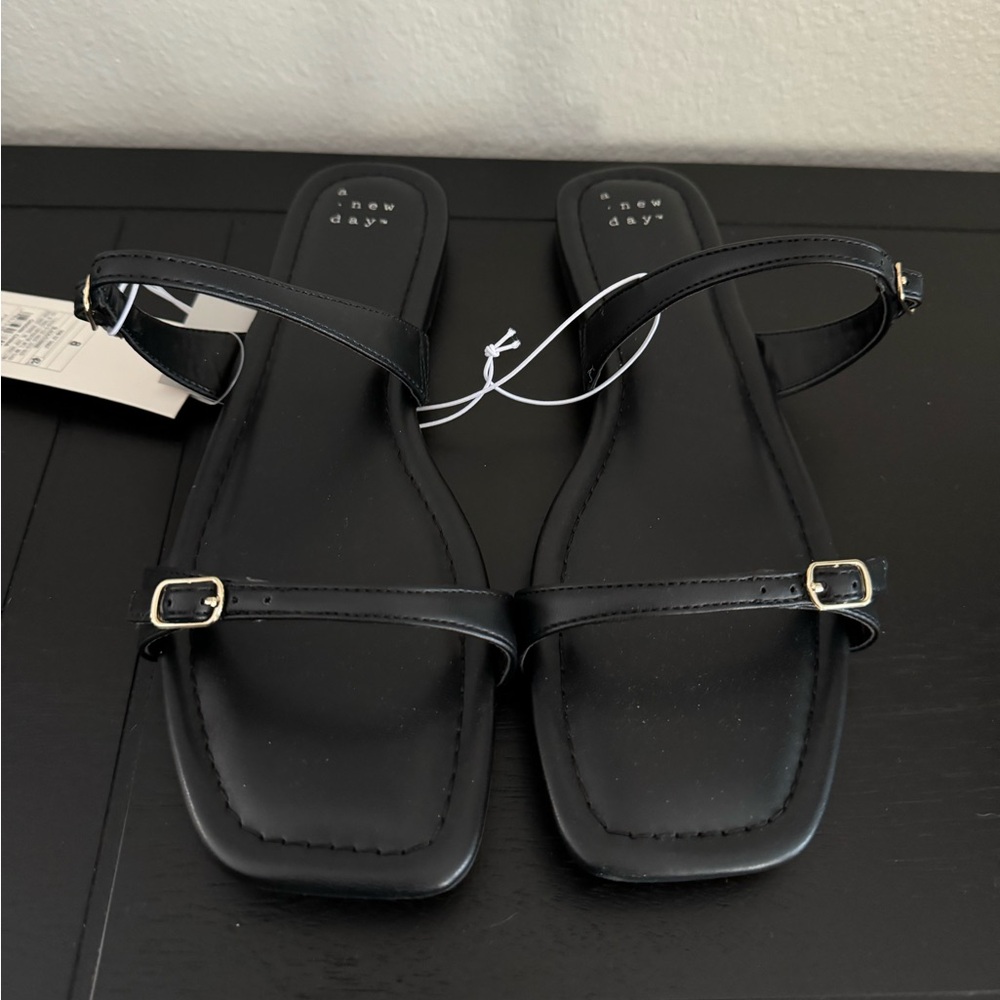 NWT Target: A New Day Sandals Black